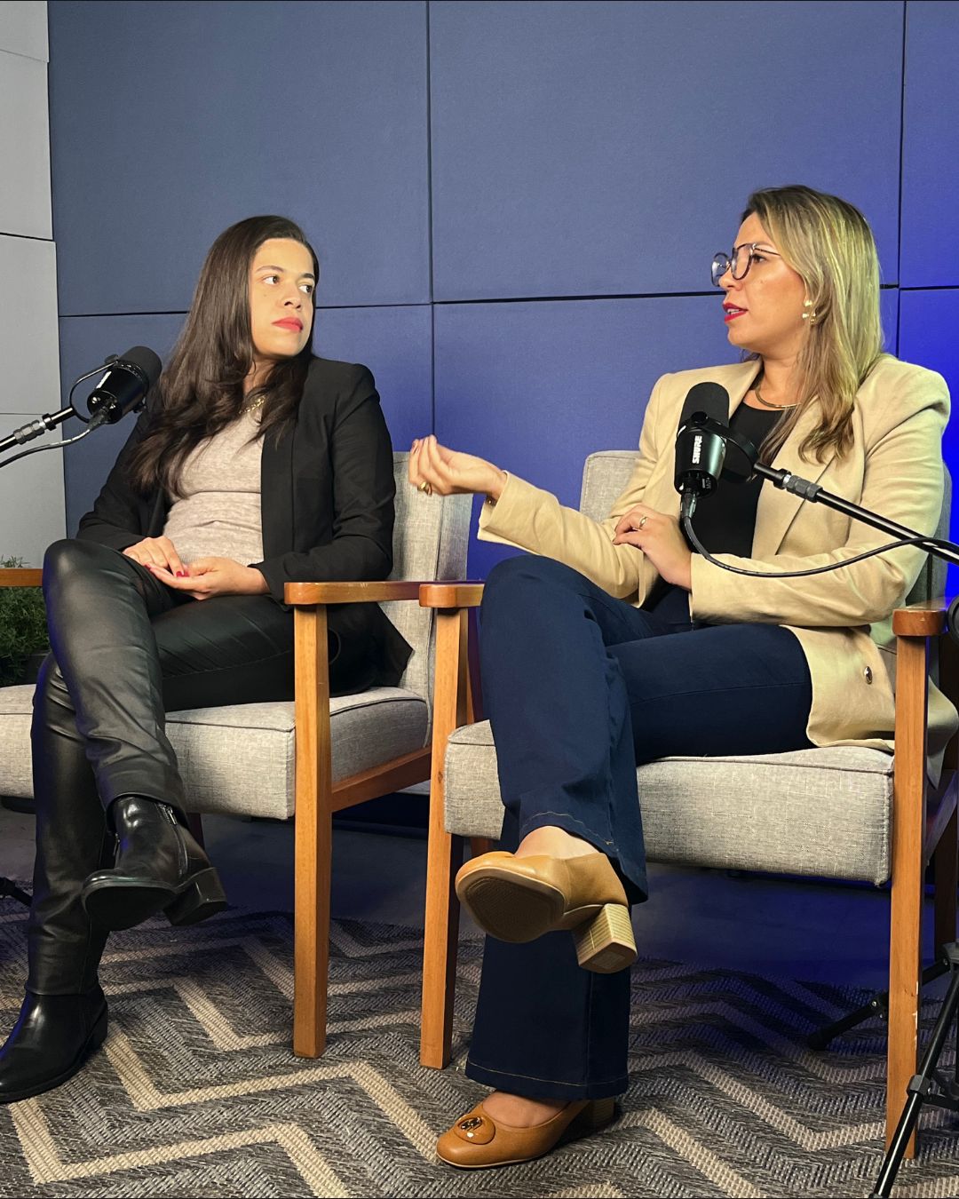 Aline Alves e Karina Gama palestrando